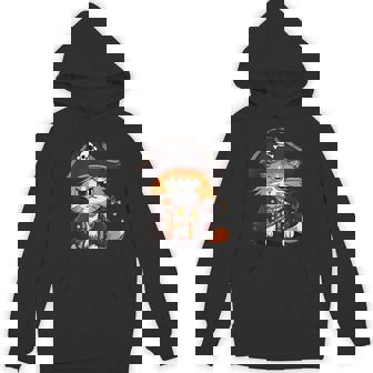 Cat Pirate Halloween Costume Cat Lover Kitten Cats Unisex Hoodie - Monsterry