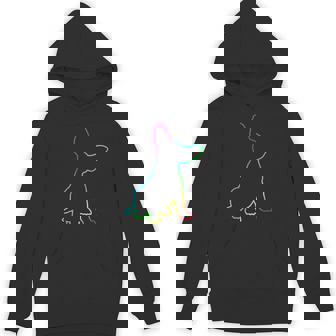 Chihuahua Dog Rainbow Outline Silhouette Tank Top Unisex Hoodie - Monsterry
