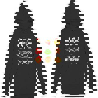 Christmas Icons Emotions Santa Claus Snowman Christmas Premium Unisex Hoodie - Monsterry