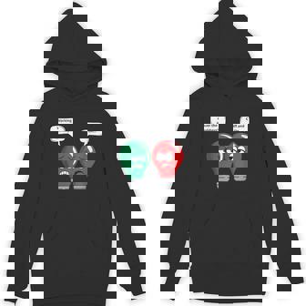 Christmas Lights Bulb Joke Working Off And On Unisex Hoodie - Monsterry