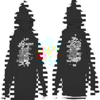 Christmas Zoo Animal Exotic Bird Snowman Snowflake Flamingo Unisex Hoodie - Monsterry