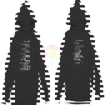 Conifer Colorado Flag Styled Mountain Unisex Hoodie - Monsterry