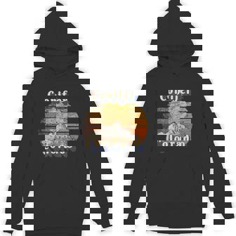 Conifer Colorado Retro Mountain Sunset Styled Unisex Hoodie - Monsterry