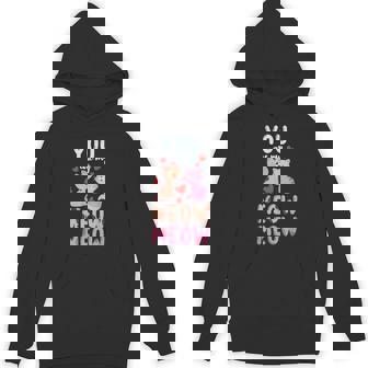 Couples Love Proof Cat Meow Valentine's Day Unisex Hoodie - Monsterry