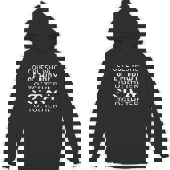 Couples Mud Run Running Group Team ATV Race Unisex Hoodie - Monsterry