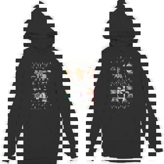 Dabbing Santa Reindeer Elf Bear Gingerbread Christmas Unisex Hoodie - Monsterry