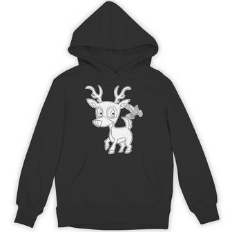 Delightful Deer Furry Woodland Creatures Premium Unisex Hoodie - Monsterry