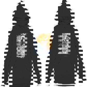 Fire And Ice Wolf Snowy Good And Evil Wolves Unisex Hoodie - Monsterry