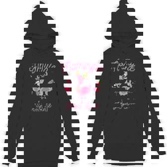 Flamingle Belle Christmas Flamingo Unisex Hoodie - Monsterry