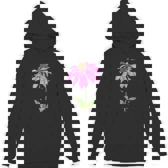 Flower Herb Plant Retro Vintage Drawing Art Echinacea Tank Top Unisex Hoodie - Monsterry
