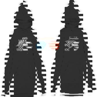 Ganges OH Vintage US Flag Sunglasses Unisex Hoodie - Monsterry