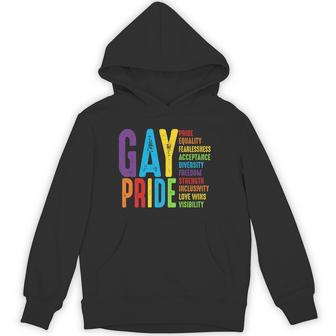 Gay Pride Equality Pride Fearless Freedom Human Rights LGBT Premium Unisex Hoodie - Monsterry