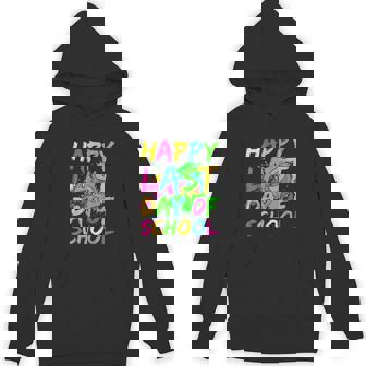 Happy Last Day Of School Paint Splatter Effect Glow Kids Unisex Hoodie - Monsterry