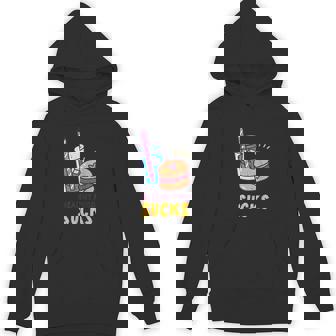 Healthy Food Sucks Healthy Food Is Shit Doodle Unisex Hoodie - Monsterry