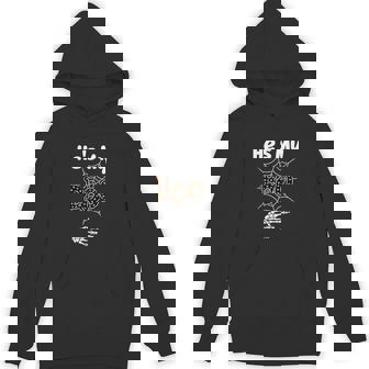 He's My Boo Spider Skull Matching Halloween Pajama Couples Unisex Hoodie - Monsterry