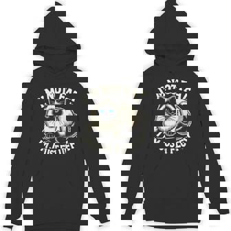 I'm Not Fat I'm Just Fluffy Siamese Cat Unisex Hoodie - Monsterry
