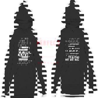 I'm Not Perfect But I'm A Markovic And That's Almost The Same Thing Personalized Last Name Hoodie - Thegiftio