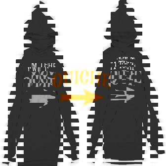 I'm With Quiche Halloween Costume Couples Quiche Unisex Hoodie - Monsterry