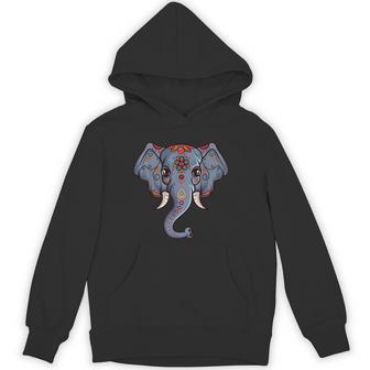 Indian Elephant Asian Elephant Unisex Hoodie - Monsterry