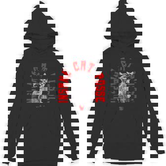Insane Cat Posse Scary Cat Wear Horror Mask Spooky Unisex Hoodie - Monsterry