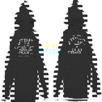 Lift Heavy Pet Cats Weightlifter Gym Fit Muscle Workout Fit Unisex Hoodie - Monsterry