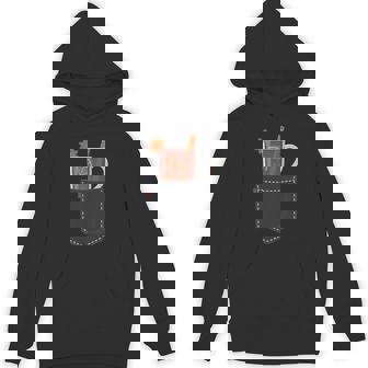 Mulled Wine In Chest Pocket For Christmas Party Mulled Wine Unisex Hoodie - Monsterry