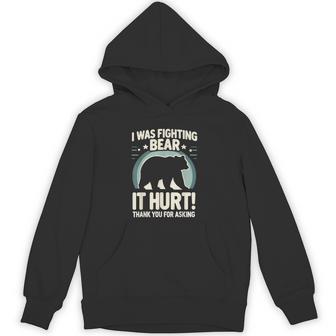 Pain Costume I Had A Confrontation With A Bear Unisex Hoodie - Monsterry
