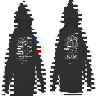 Proud Leonberger Mom American Flag Patriotic Gift Dog Unisex Hoodie - Monsterry