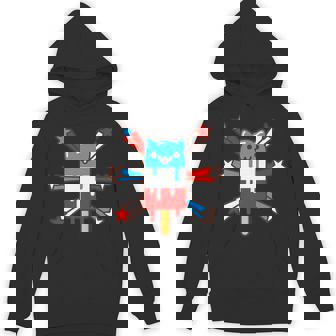RED WHITE & BLUE POPSICLE CAT 4th Of July Premium Unisex Hoodie - Monsterry