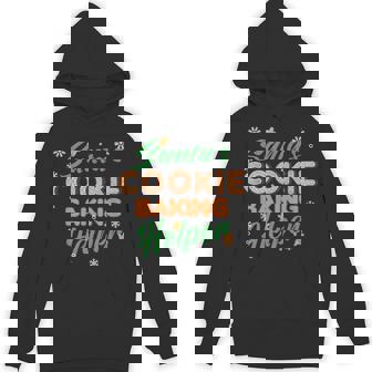 Santa's Cookie Baking Helper Christmas Funny Xmas Unisex Hoodie - Monsterry