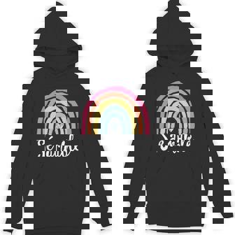 Sé Amable Spanish Bilingual Teacher Be Kind Boho Rainbow Unisex Hoodie - Monsterry