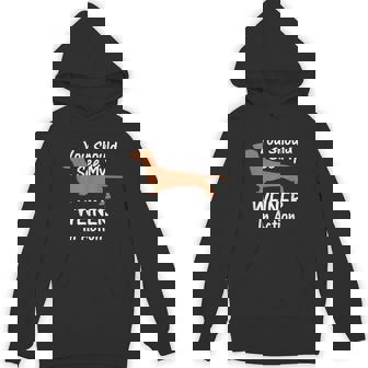 You Should See My Weiner Dog Dachshund In Action Unisex Hoodie - Monsterry