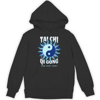 Tai Chi Martial Arts Ying Yang Qi Gong Balance Breathing Unisex Hoodie - Monsterry