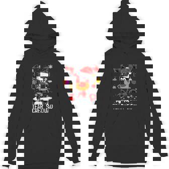 Teacher Squad Reindeer Teacher Christmas Plaid Leopard Unisex Hoodie - Monsterry