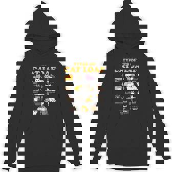 Types Of Cat Cute Kitten Kawaii Cats Loaf Cat Lover Unisex Hoodie - Monsterry