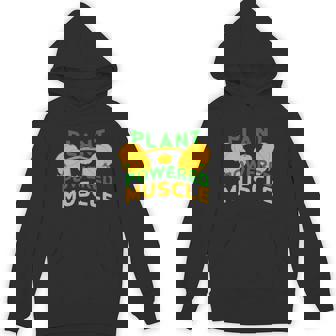 Vegan Vegetarian Plant Pumpkin Bodybuilding Lift Weights Premium Unisex Hoodie - Monsterry