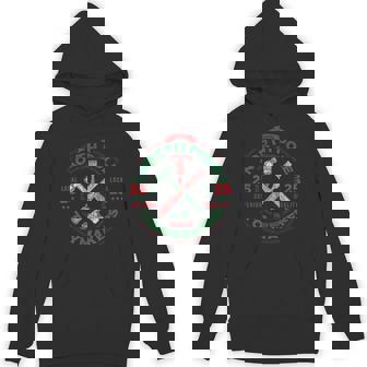 Vintage Christmas Elf Toymaker's Union TOYMAKER Unisex Hoodie - Monsterry