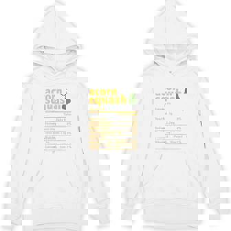 Acorn Squash Nutrition Facts Thanksgiving Xmas Food Facts Unisex Hoodie - Monsterry