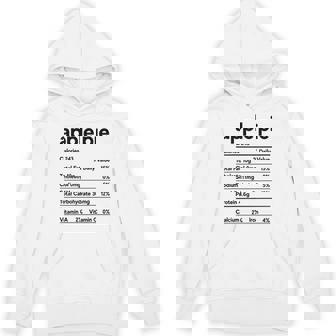 Apple Pie Nutritional Facts Thanksgiving Recipe Family Funny Unisex Hoodie - Monsterry
