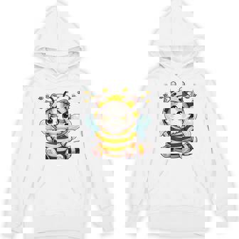 Bee Cat BeeCat Cute Kitten Cat Dressed As A Bee Unisex Hoodie - Monsterry