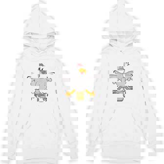 BEER CAN CHICKEN BBQ Shirt Cute Backyard BBQ Grill Unisex Hoodie - Monsterry