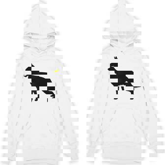 German Shepherd Dog Fetch GSD Play Yellow Tennis Ball Unisex Hoodie - Monsterry