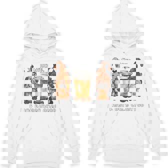 Gnope Not Before Coffee Cute Gnome Graphic Coffee Cup Beans Unisex Hoodie - Monsterry
