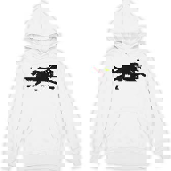 Golden Retriever Puppy Dog Plays Fetch Runs For Tennis Ball Unisex Hoodie - Monsterry