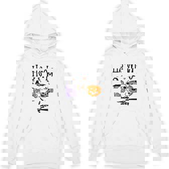 He's My Boo Cute Matching Halloween Pajama Couples Unisex Hoodie - Monsterry
