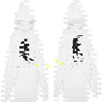 Hound Dog Puppy Plays Fetch With Yellow Tennis Balls Unisex Hoodie - Monsterry