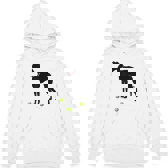 Italian Greyhound Dog Plays Fetch Yellow Tennis Balls Unisex Hoodie - Monsterry