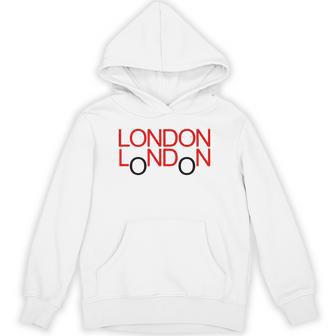 London Red Double-Decker Bus Britain Souvenir Premium Unisex Hoodie - Monsterry UK