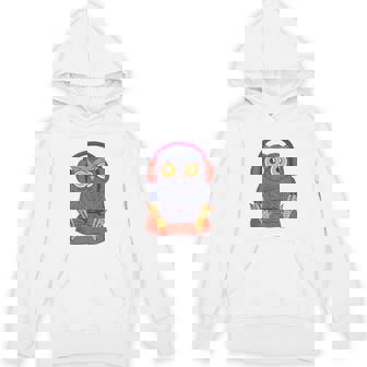 Tired Gamer Owl Gaming Games Videogames Bird Tank Top Unisex Hoodie - Monsterry