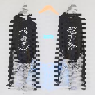 Navy Chief Wife Anchored To My Navy Chief Sponge Fleece Raglan Crewneck Sweatshirt - Monsterry